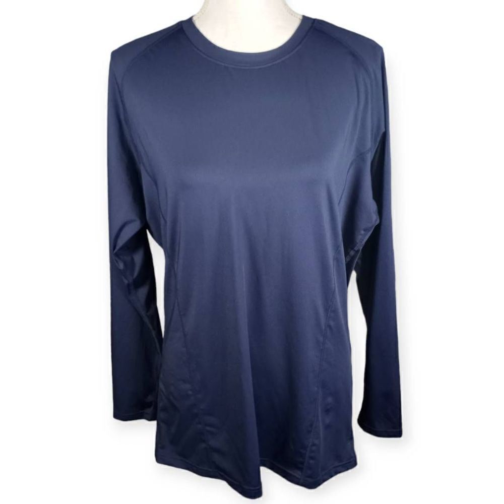 ATHLIO NAVY BLUE SPORTS TOP SZ.XL EUC